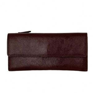 Bugatti Women’s Brown Leather RFID Trifold Wallet 26 Slot Organizer Minimalist